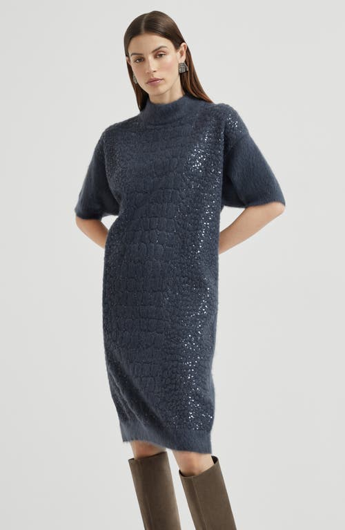 Brunello Cucinelli Dress With Dazzling Croc Motif