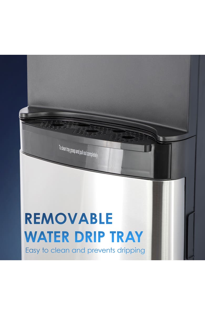 Megachef 5 Gallon Hot, Room Temp and Cold Water Bottom Load Water Dispenser, Alternate, color, Black