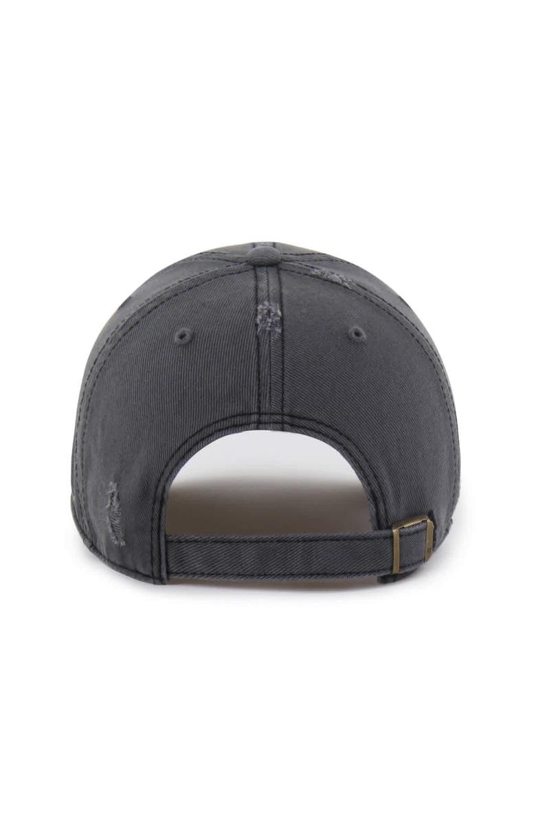 '47 Men's '47  Charcoal Los Angeles Lakers Weathered Clean Up Adjustable Hat, Alternate, color, Charcoal