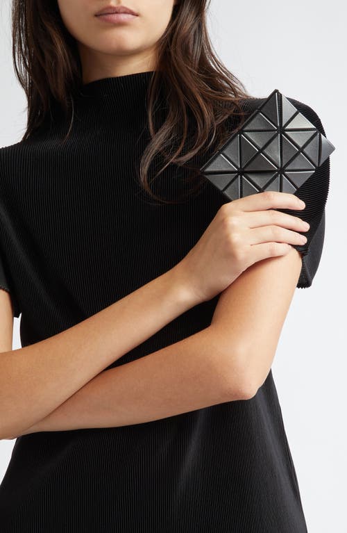 Bao Bao Issey Miyake Metallic Card Case In Gunmetal