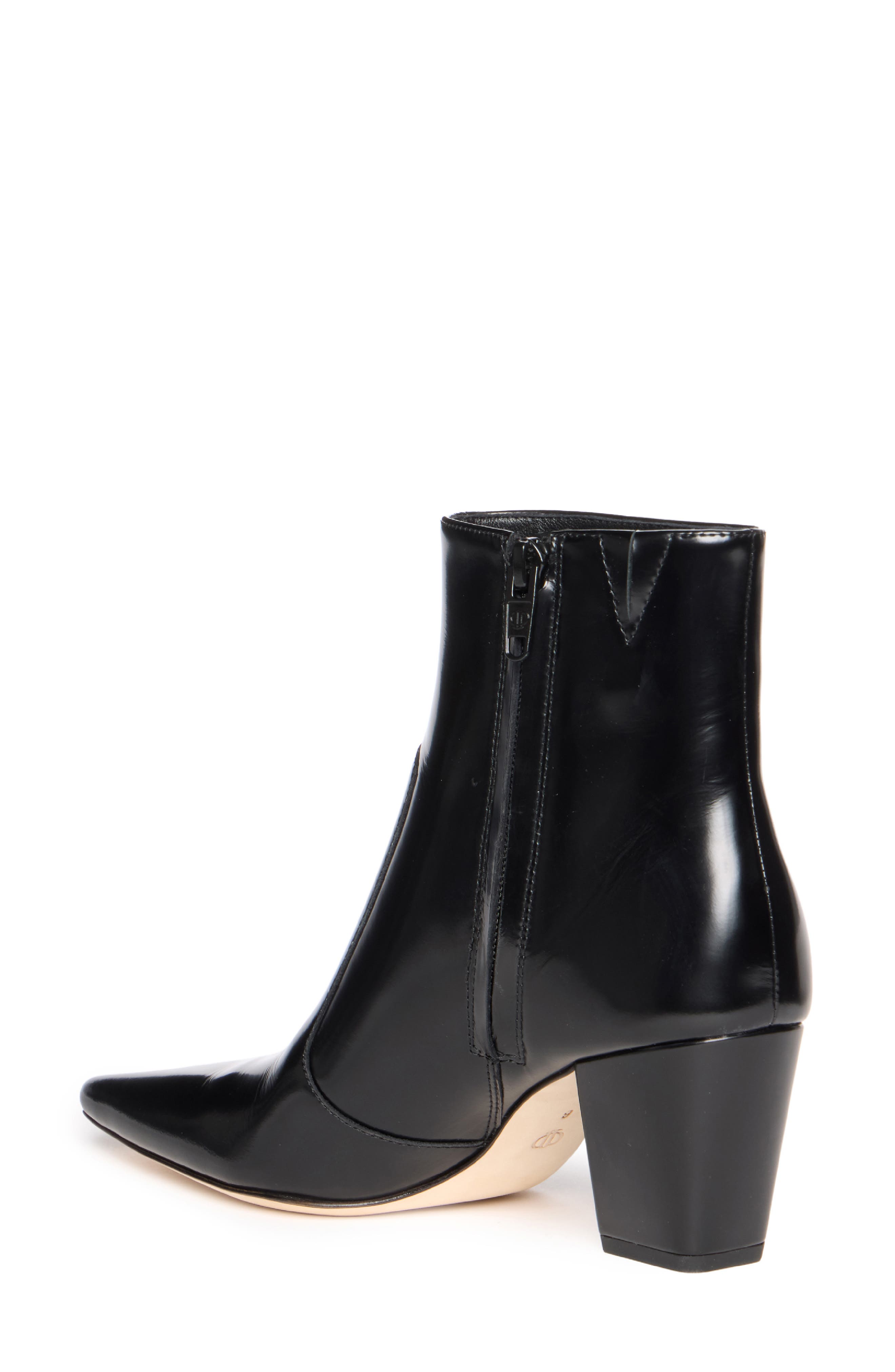 Welsley Leather Bootie, Alternate, color, BLACK