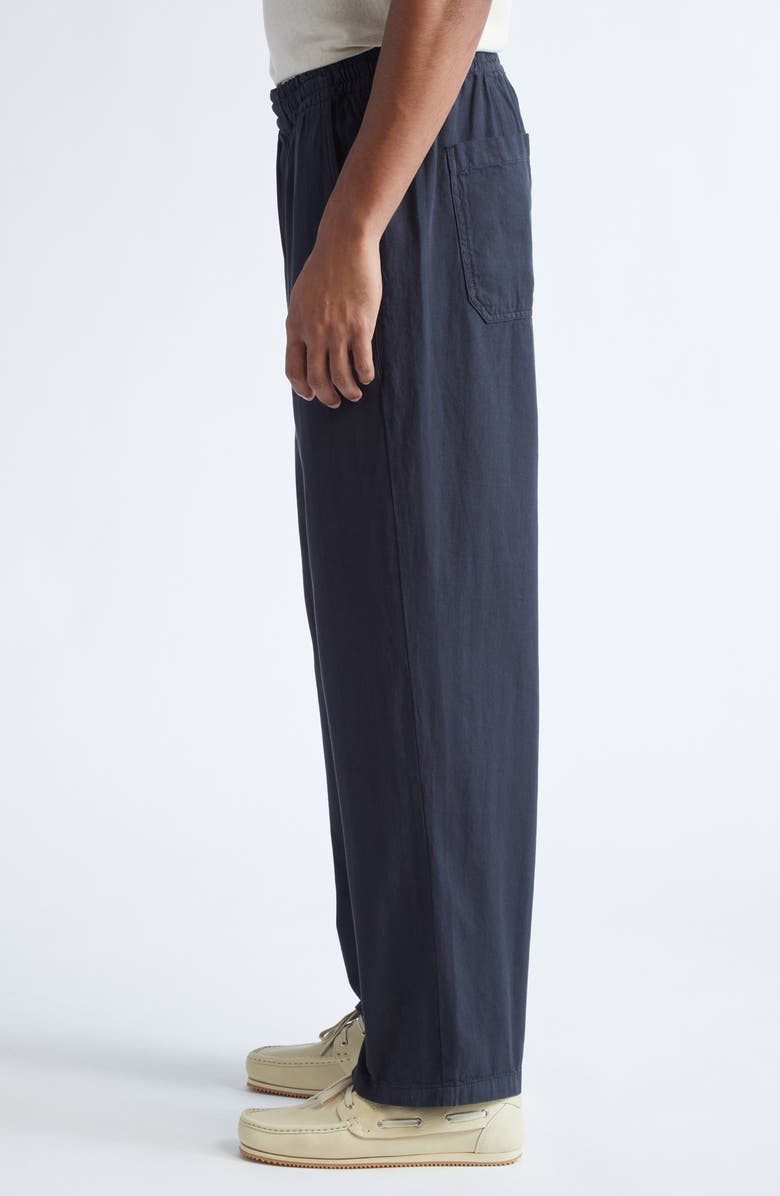 PALMES Lucien Cotton Herringbone Trousers, Alternate, color, Black