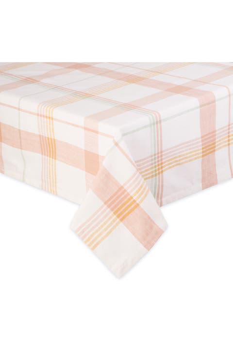 Happy Day Plaid Tablecloth