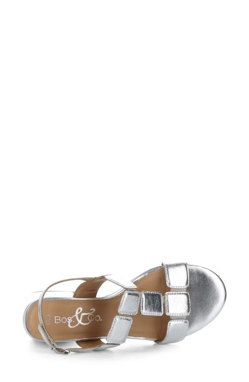 Bos. & Co. Glow Slingback Sandal In Silver