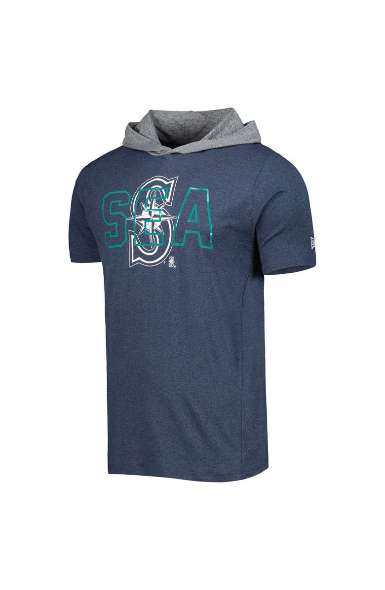 New Era Men's New Era Navy Seattle Mariners Team Hoodie T-Shirt, Alternate, color, 