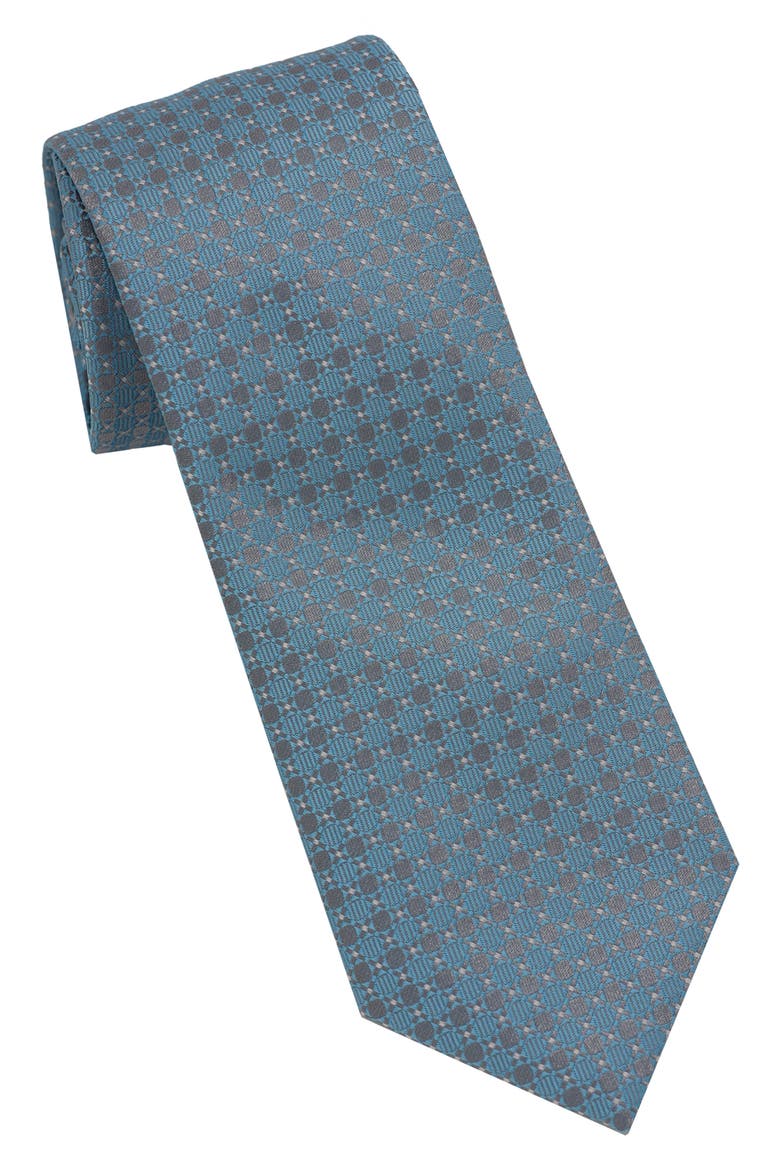 Geometric Tie, Main, color, AQUA