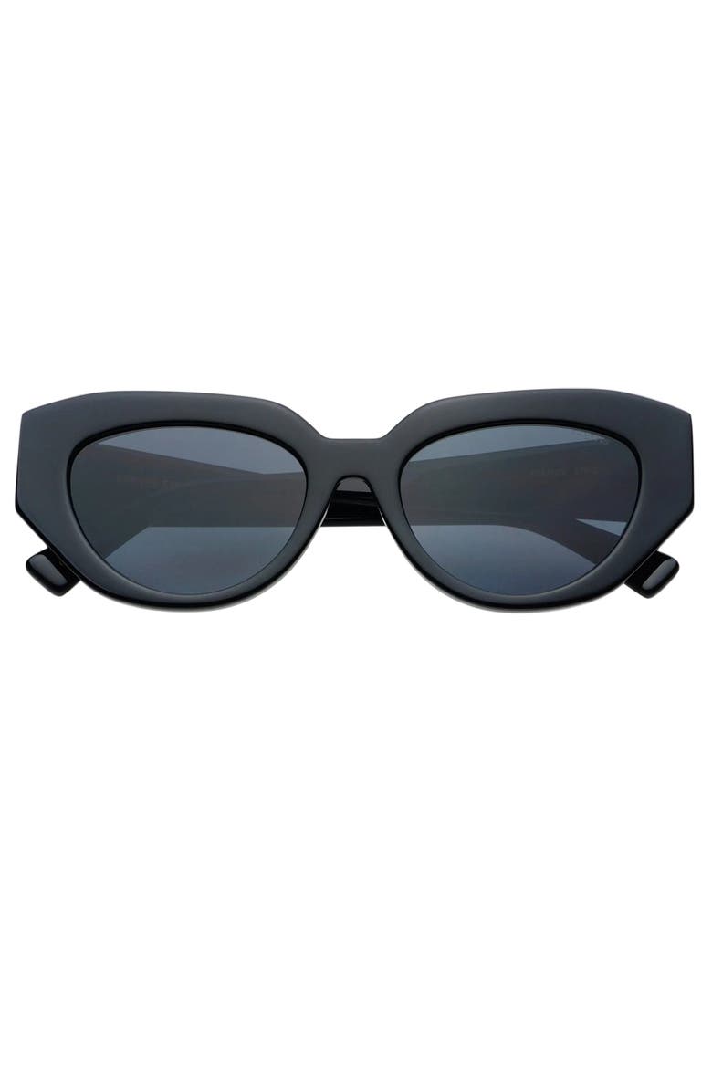 Frankie Cat Eye Sunglasses, Main, color, Black