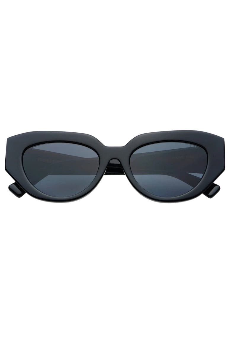 FREYRS Eyewear Frankie Cat Eye Sunglasses, Main, color, Black