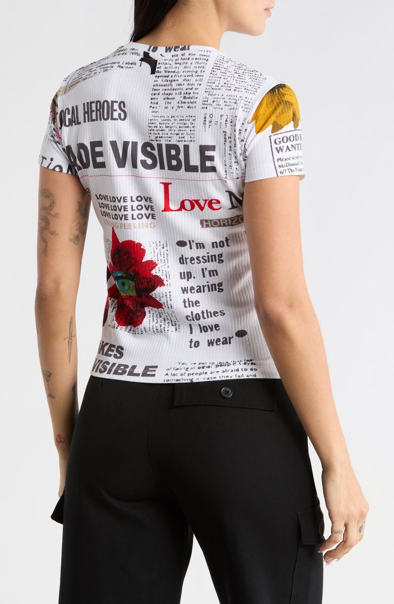 Desigual Graphic T-Shirt, Alternate, color, White