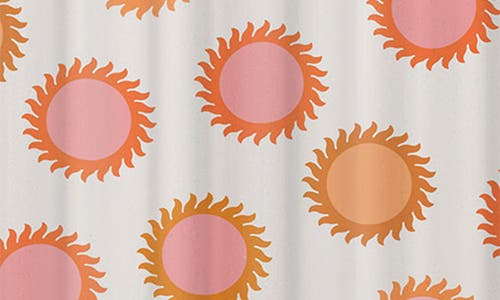 Deny Designs Bright Sunshine Shower Curtain In Orange