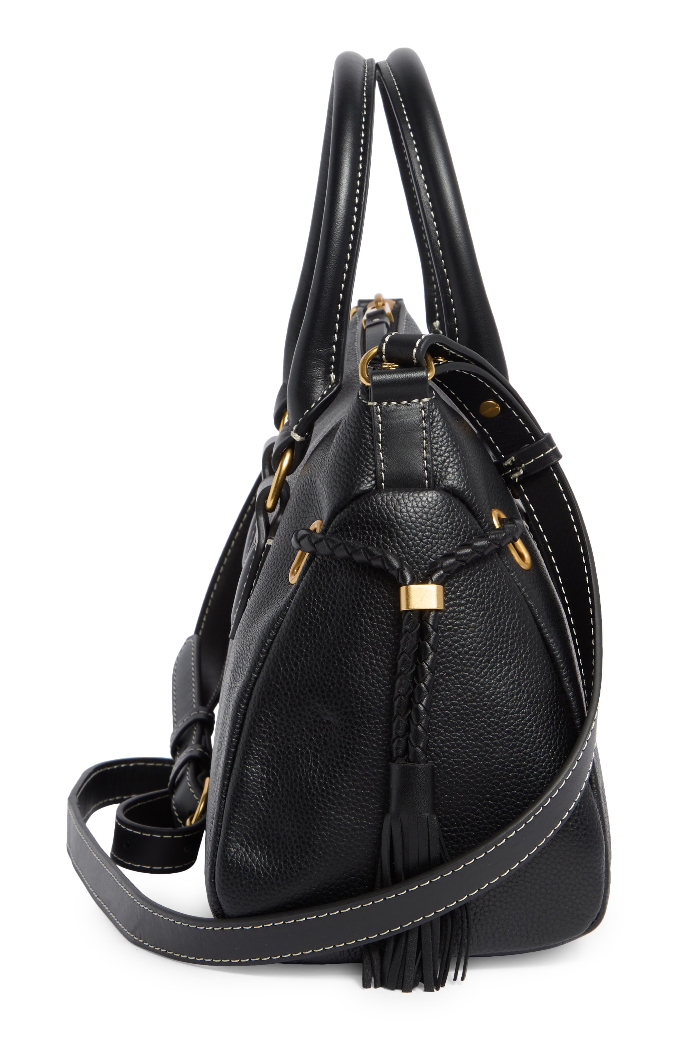 Vince Camuto Renzo Leather Satchel, Alternate, color, 