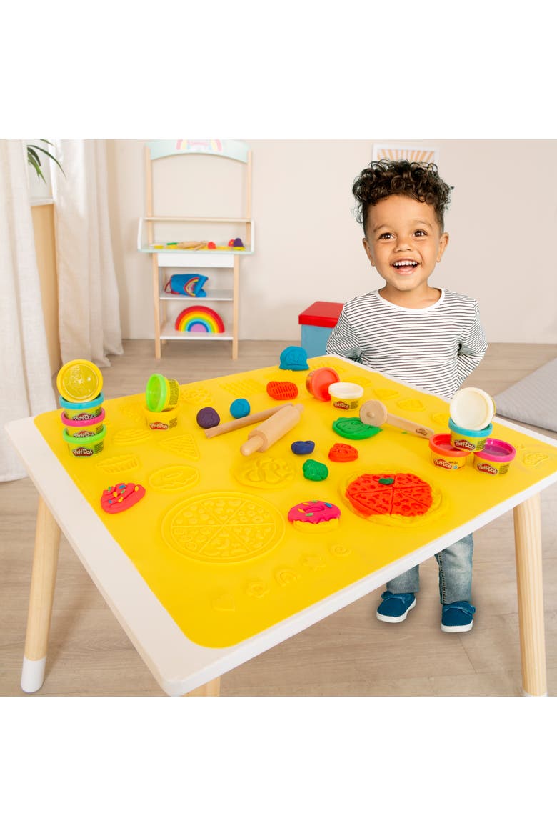 Playdoh Creative Seating Set Table, Chair, 6 Colors, 3D Mat, Tools, Kids 3+, Alternate, color, Multicolored