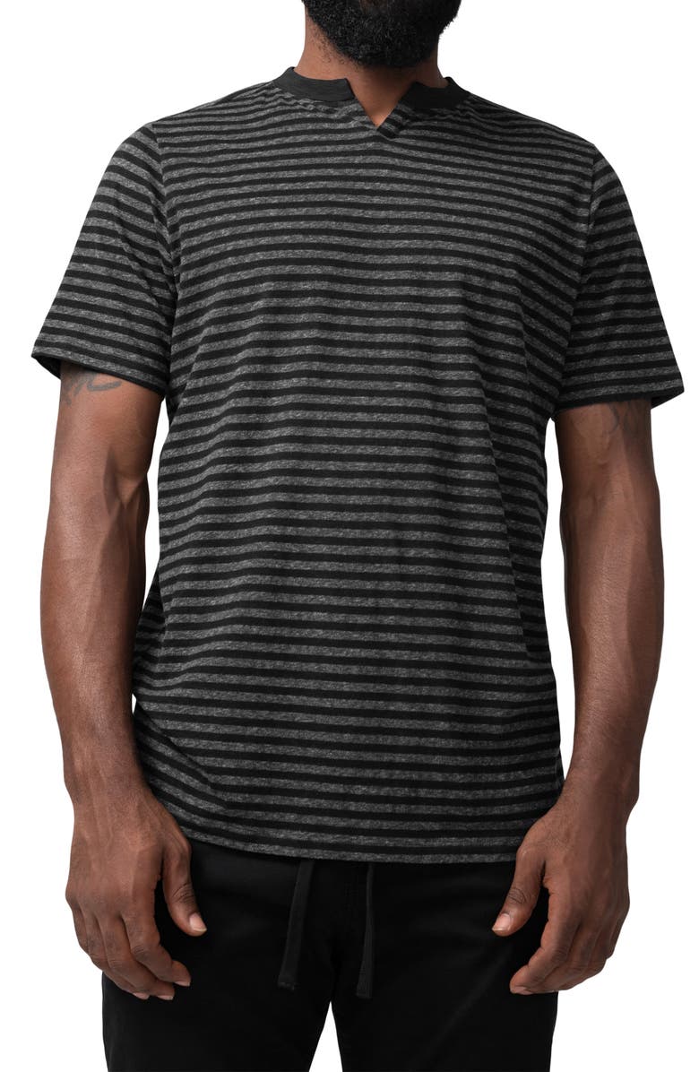 Good Man Brand Slim Fit Stripe Razor V-Notch T-Shirt, Main, color, 