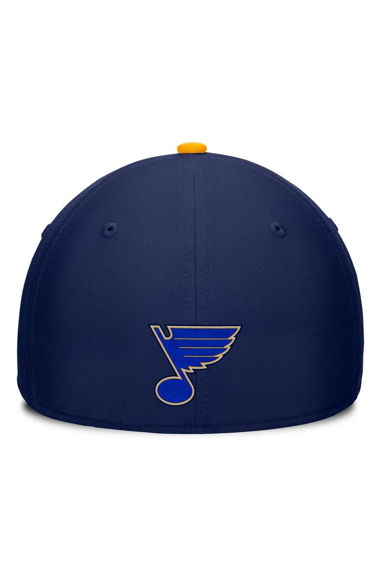 FANATICS Men's Fanatics Navy/Gold St. Louis Blues Authentic Pro Rink Team Code Flex Hat, Alternate, color, Navy
