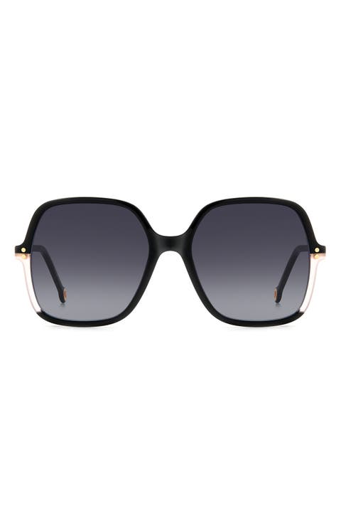 56mm Gradient Square Sunglasses