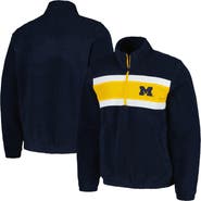 G-III SPORTS BY CARL BANKS Men's G-III Sports by Carl Banks Navy Michigan Wolverines Pinch Runner Half-Zip Top