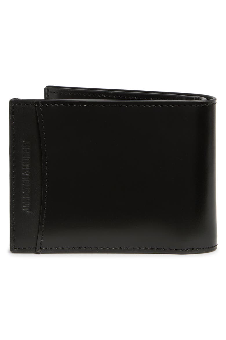 Brushoff Leather Bifold Wallet, Alternate, color, BLACK
