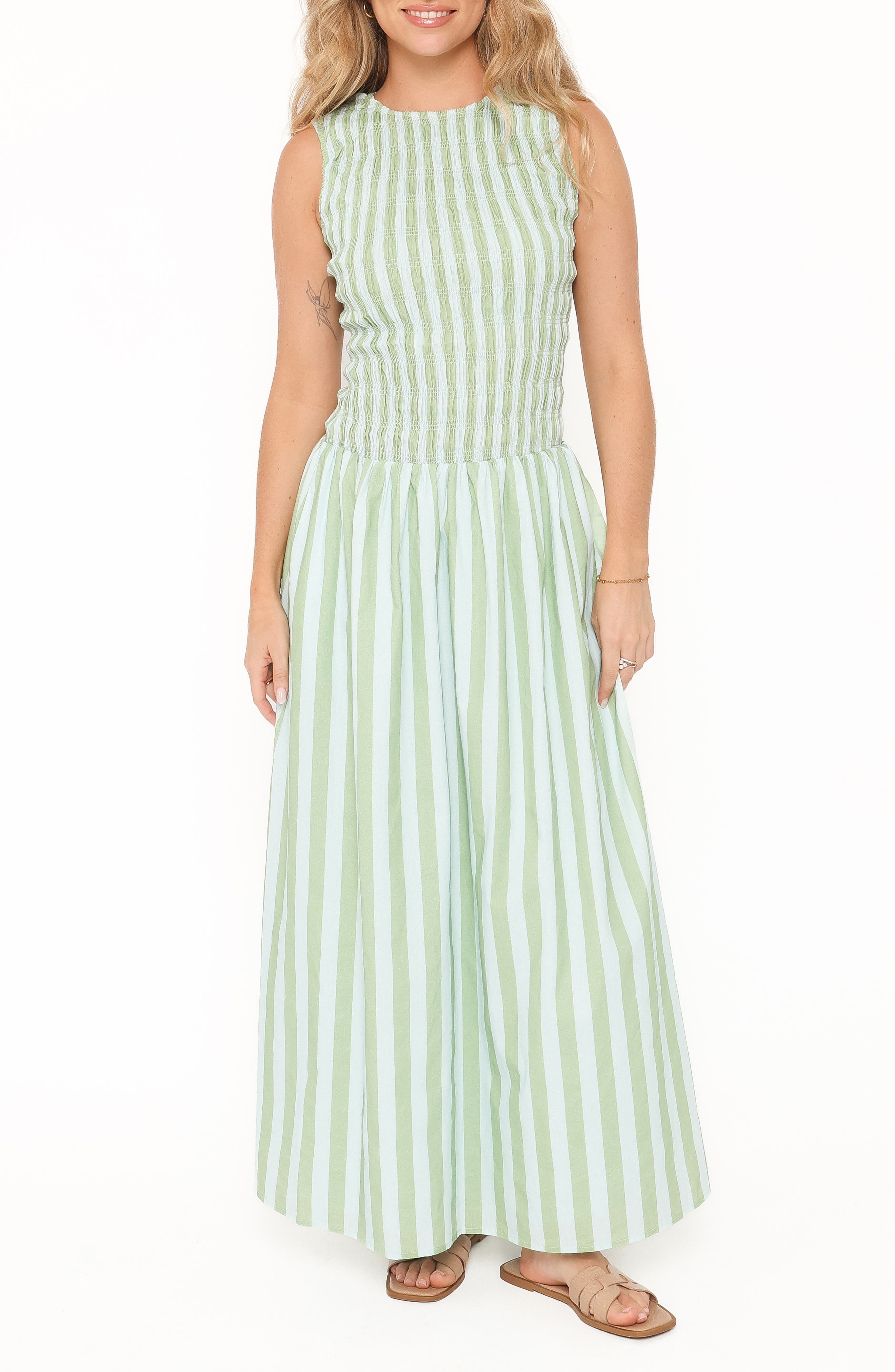 selected BLUE/ GREEN STRIPE