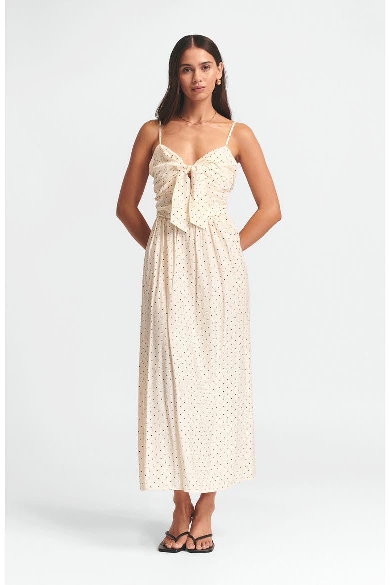 Baylen Midi Dress, Main, color, Cream Spot