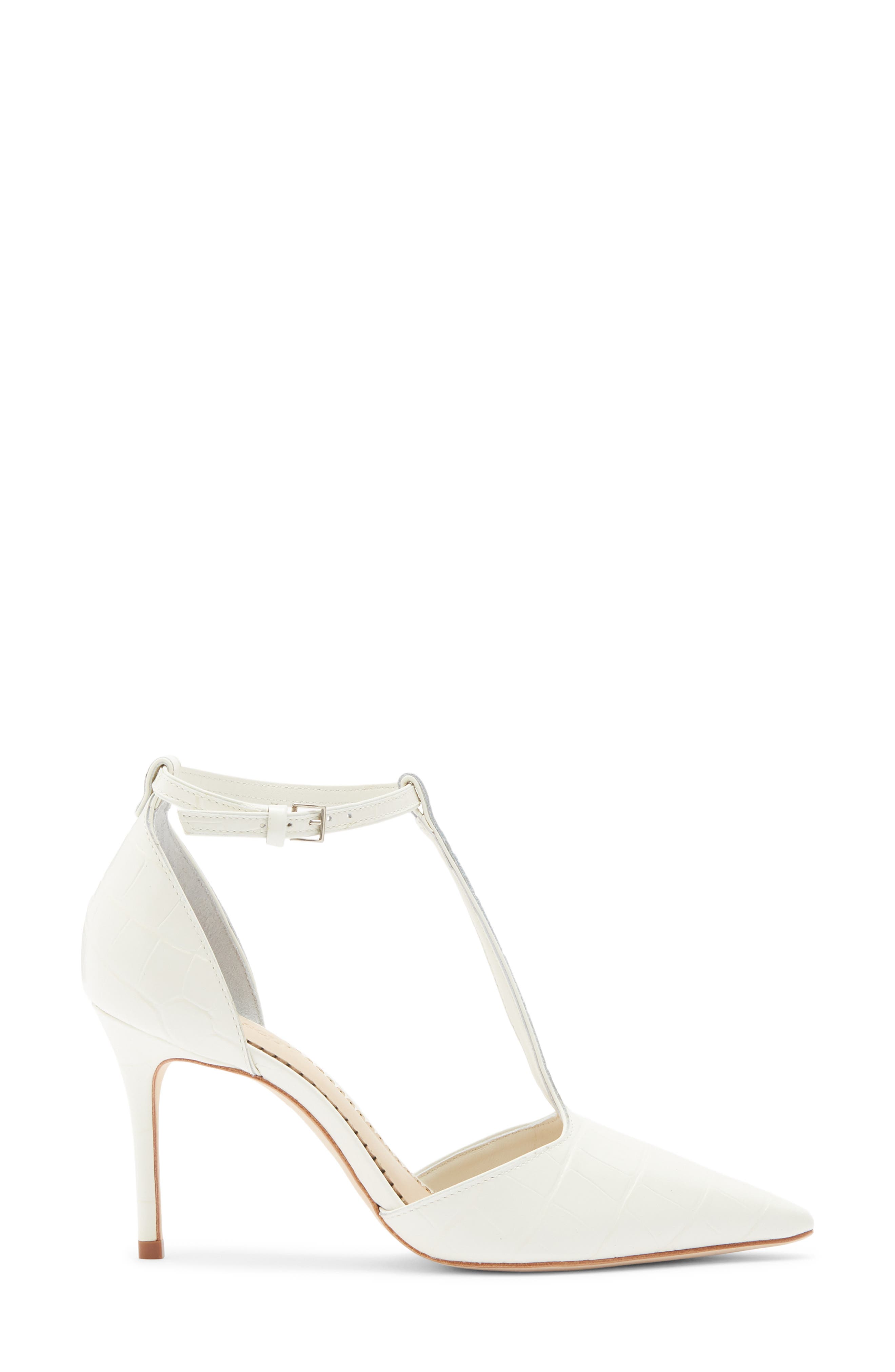 Clara T-Strap Pump, Alternate, color, IVORY