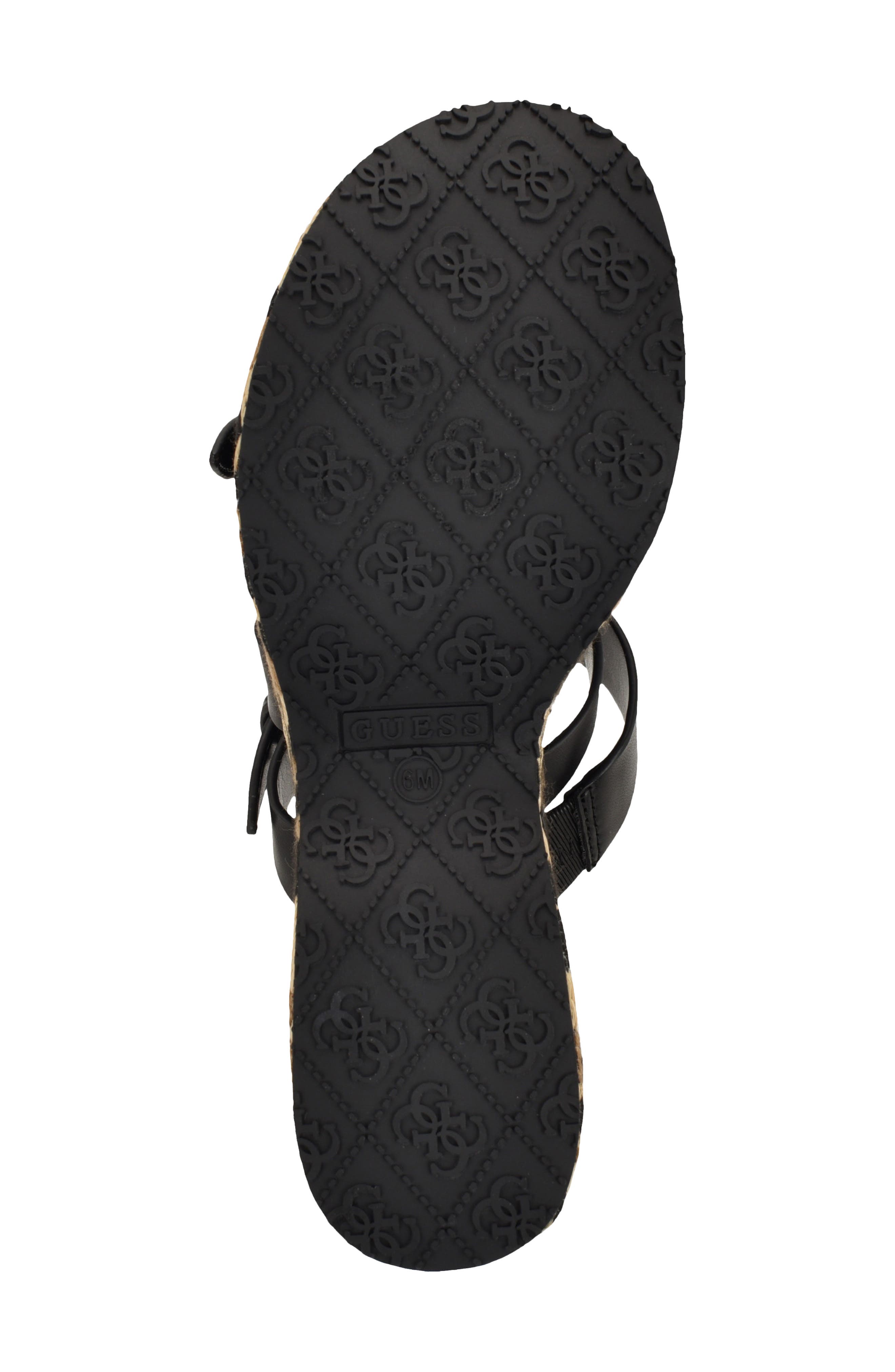 GUESS Nailah Platform Wedge Sandal, Alternate, color, Black