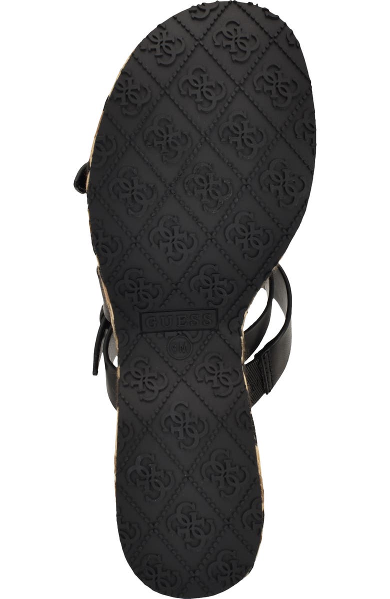 GUESS Nailah Platform Wedge Sandal, Alternate, color, Black