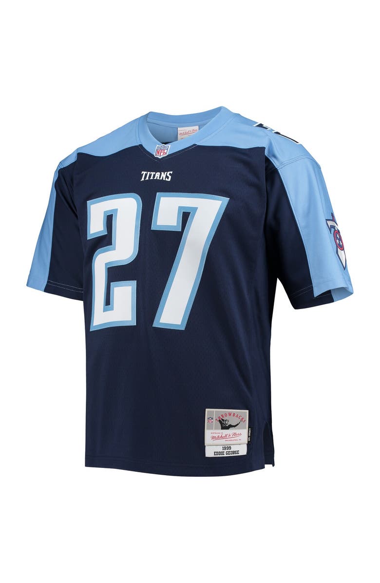 Mitchell & Ness Men's Mitchell & Ness Eddie George Navy Tennessee Titans Legacy Replica Jersey, Alternate, color,