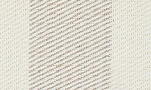Madison West Stripe Canvas Mini Shoulder Bag In Tan