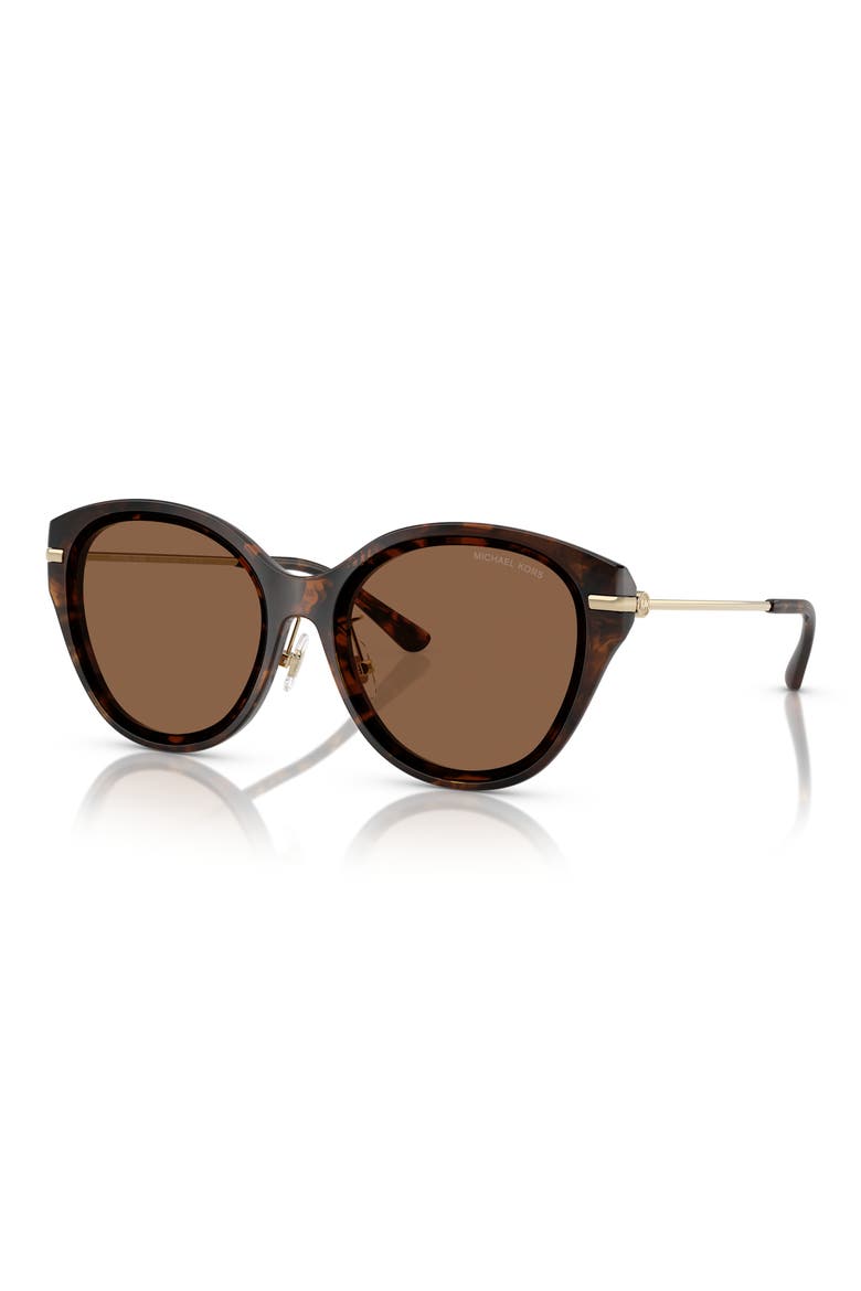 59mm Round Sunglasses, Alternate, color, DARK TORTOISE