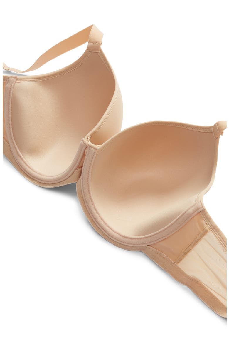 Bijou Full Figure Underwire Plunge Bra, Alternate, color, SAND
