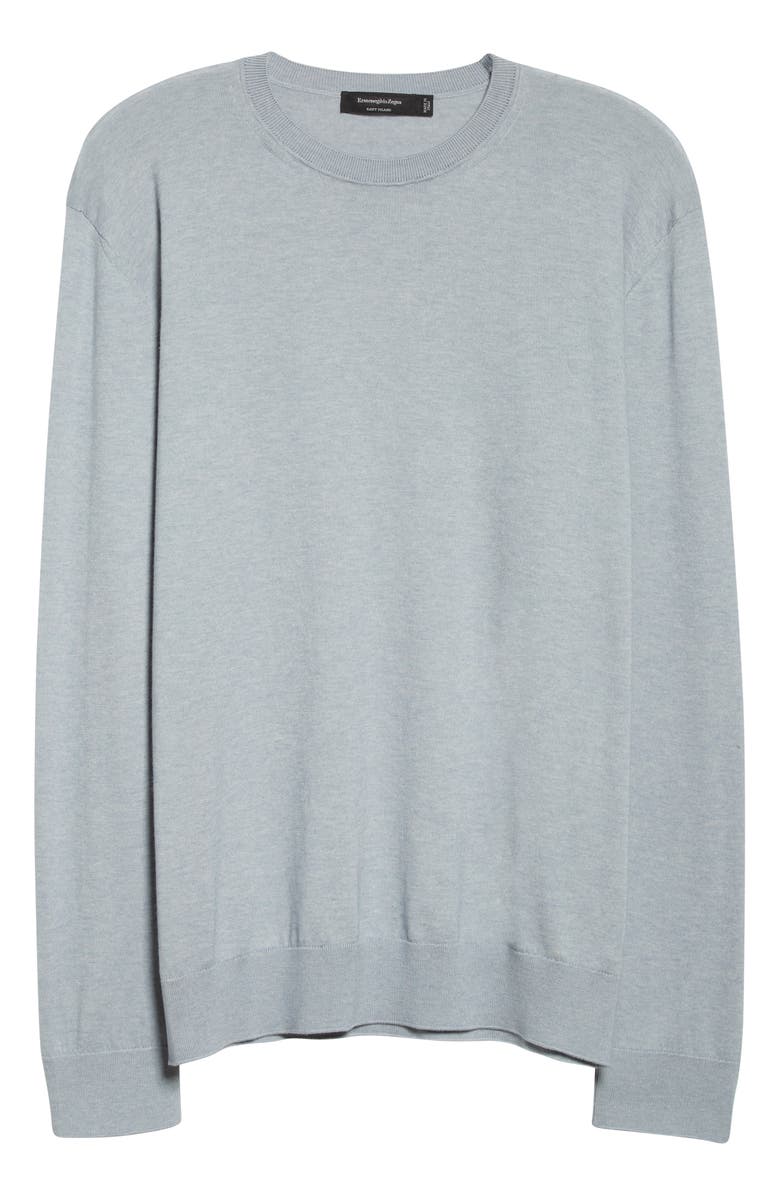 ZEGNA Baby Island Cotton & Cashmere Crewneck Sweater, Alternate, color, 