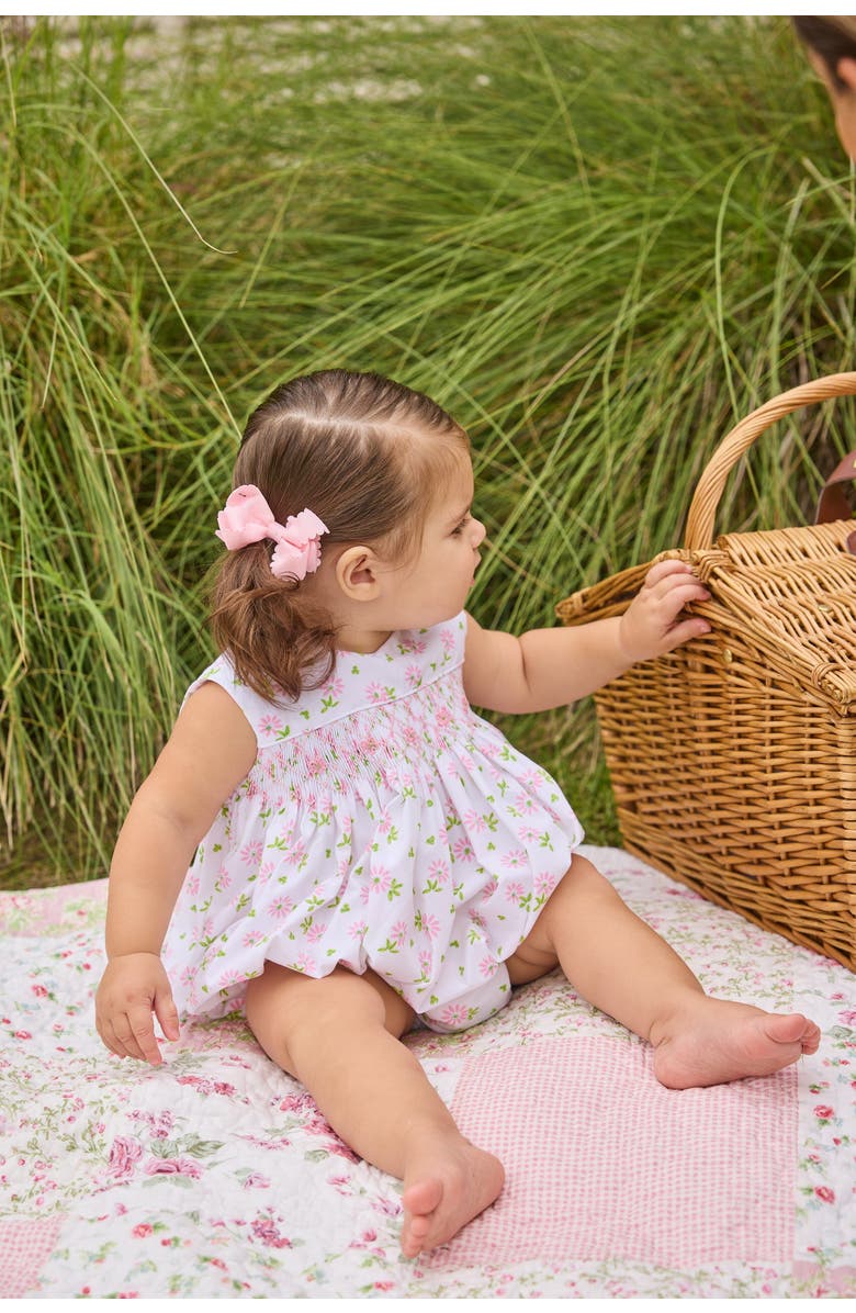 Little English Floral Simply Smocked Bubble, Alternate, color, Meriwether Floral