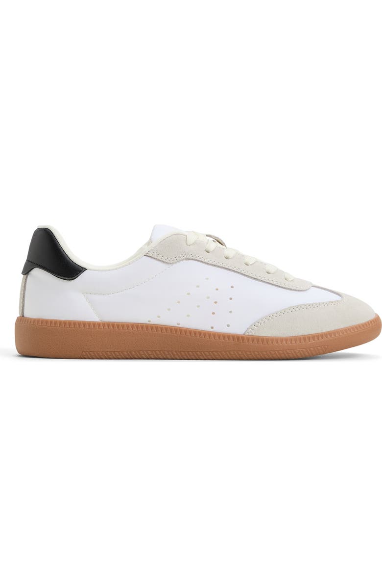 ALDO Clubstyle Sneaker, Alternate, color, White/ Black