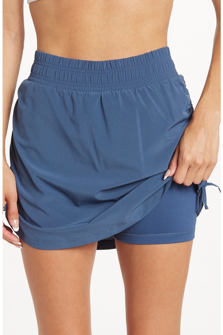 Sophia Adjustable Skort, Alternate, color, NAVY DENIM