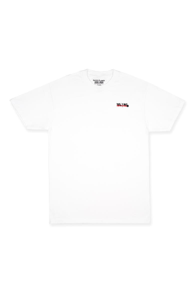 Planes Graffiti Cotton Graphic T-Shirt, Main, color, WHITE