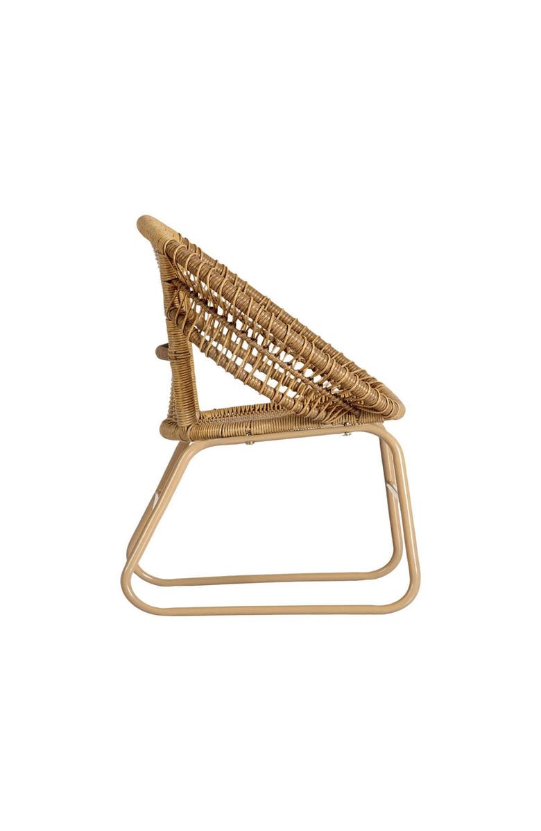 Kaplan Early Learning Company Kids' Washable Wicker Chair - Set of 2, Alternate, color, Beige