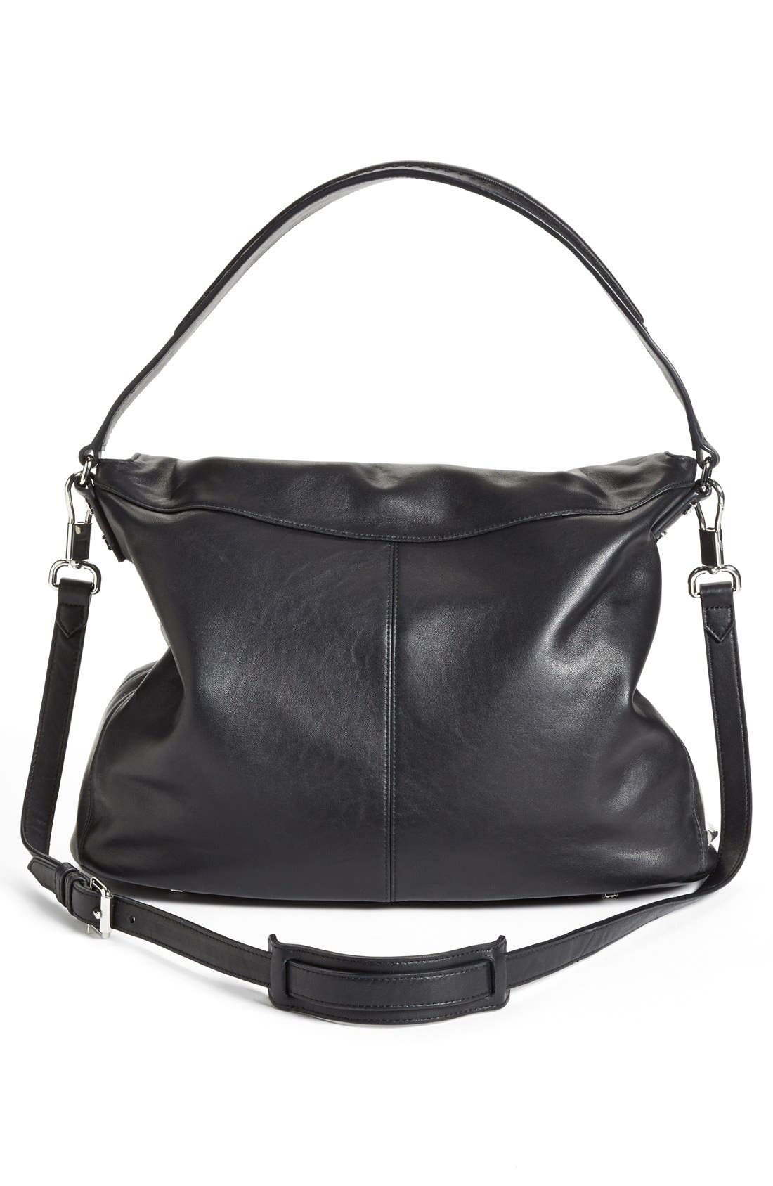 'Pyramid' Hobo, Alternate, color, BLACK
