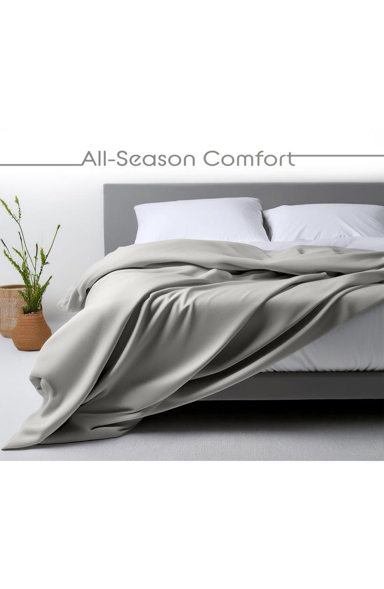 Vellux Snuggle Sheet Set, Alternate, color, Soft Gray