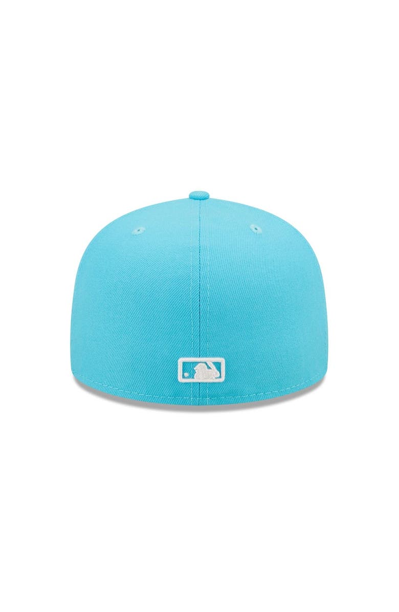 New Era Men's New Era Blue Cincinnati Reds Vice Highlighter Logo 59FIFTY Fitted Hat, Alternate, color, 