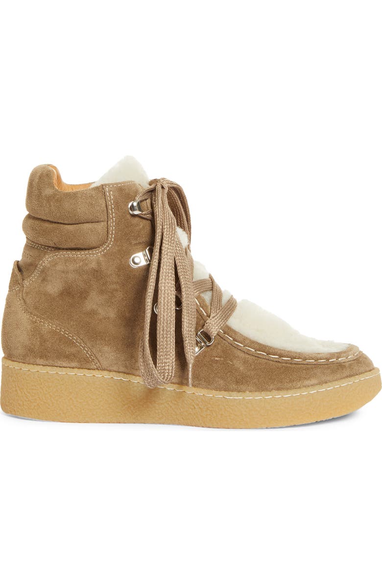 Isabel Marant Alpica Genuine Shearling Hiking Boot, Alternate, color,