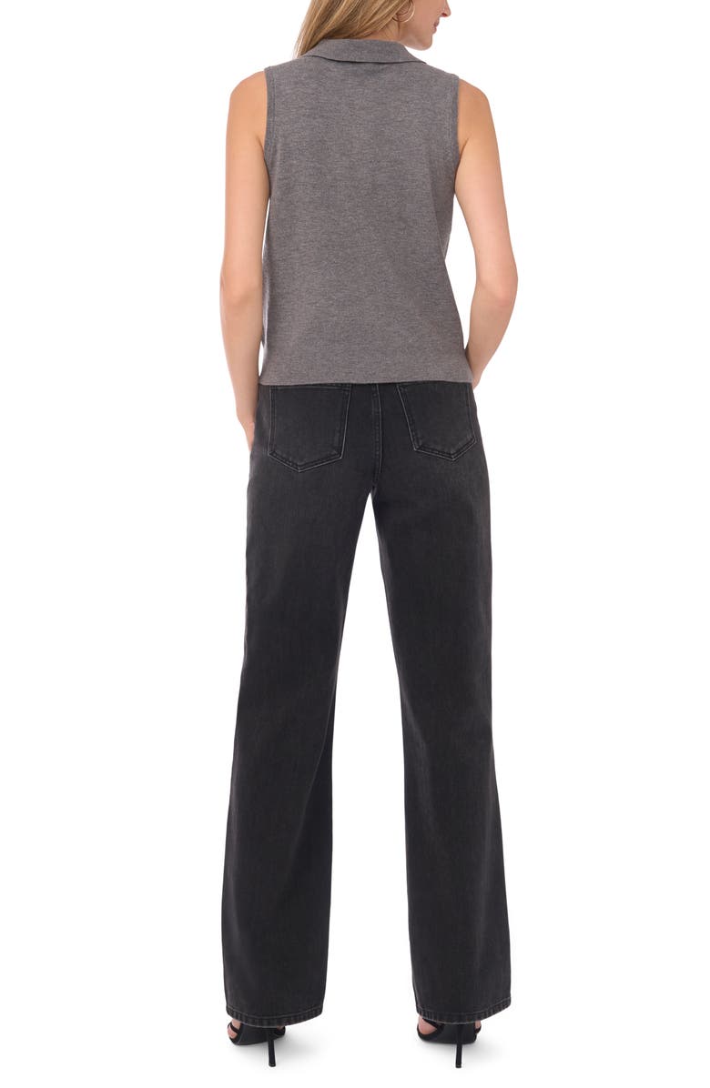 1.STATE Sleeveless Polo, Alternate, color, Gravel Grey