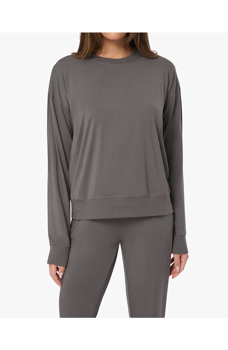 WeWoreWhat Oversized Long Sleeve Crewneck Top, Main, color, Shadow