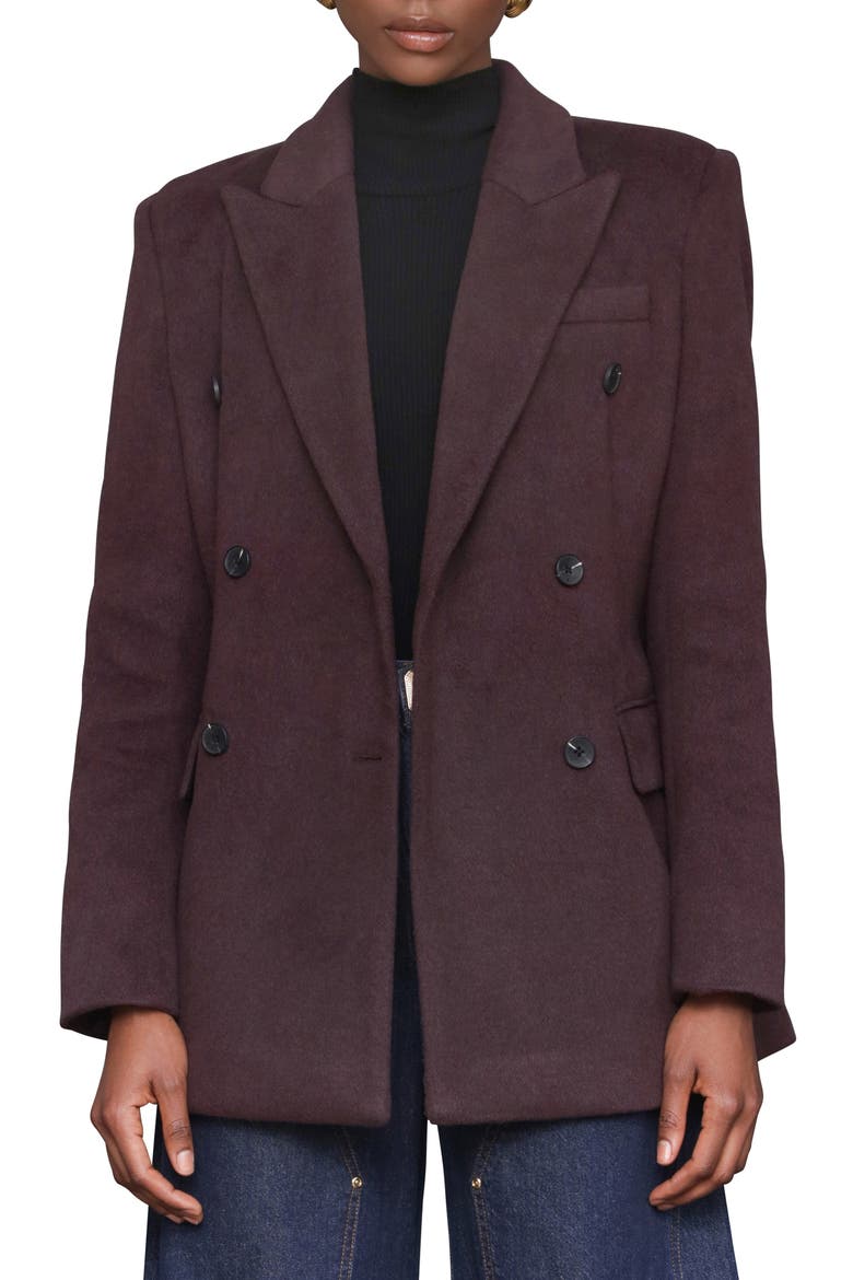 Hourglass Blazer Coat, Main, color, DULSE