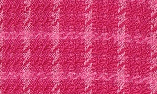 Walter Baker Bethani Windowpane Sleeveless Tweed Shift Dress In Pink
