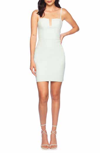 Susana Monaco V-Wire Pebble Weave Minidress