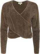 L'AGENCE Antonella Surplice Neck Sweater