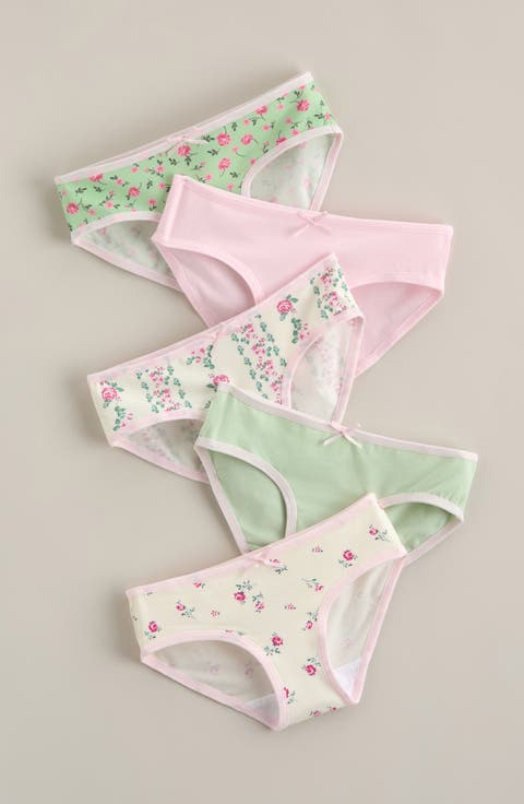 Kids' Assorted 5-Pack Stretch Cotton Hipster Briefs