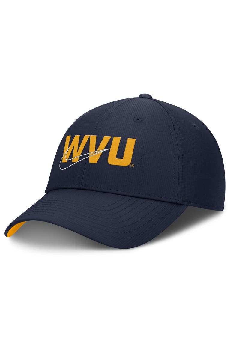 Men's Nike Navy West Virginia Mountaineers Club Prep Performance Adjustable Hat, Main, color, Navy