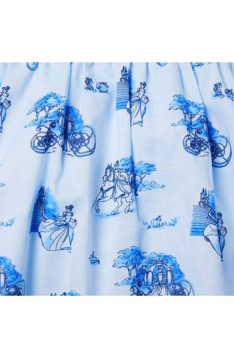 Janie and Jack x Disney Kids' Disney100 Cinderella Ruffle Cotton Dress, Alternate, color,