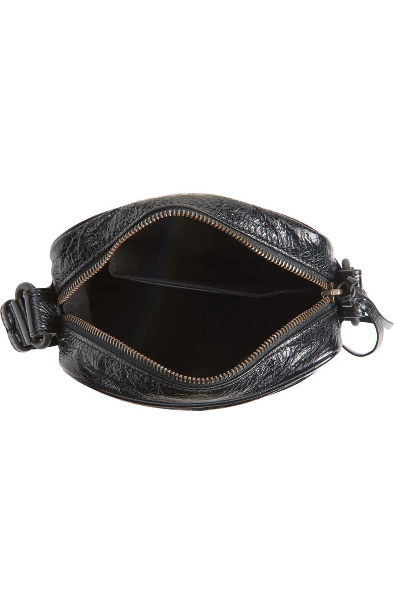 Balenciaga Le City Vertical Arena Leather Crossbody Bag, Alternate, color, 1000 Black
